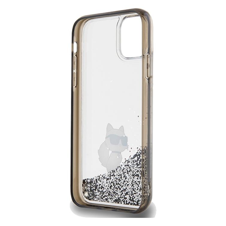 Karl Lagerfeld iPhone 11 -suojakuori KLHCN61LKCNSK läpinäkyvä HC LIQ. GLITTER C