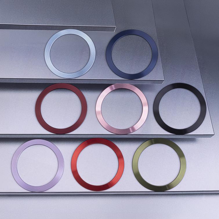 Metallirengas (2 kpl) violetti