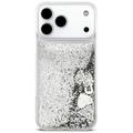 Guess Liq. Glitter Charms case for iPhone 17 Pro Max silver