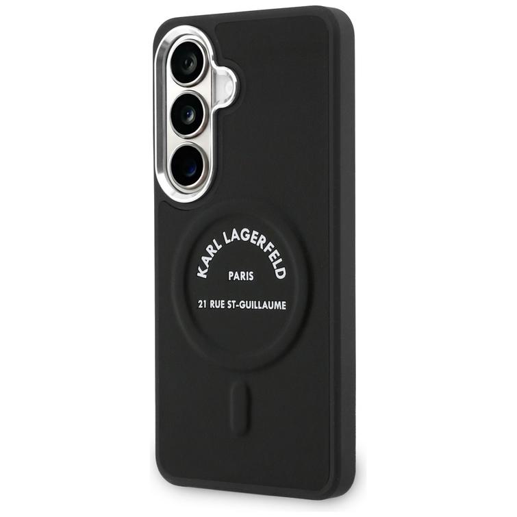 Karl Lagerfeld case Embossed Ring RSG Logo MagSafe for Samsung Galaxy S26 black
