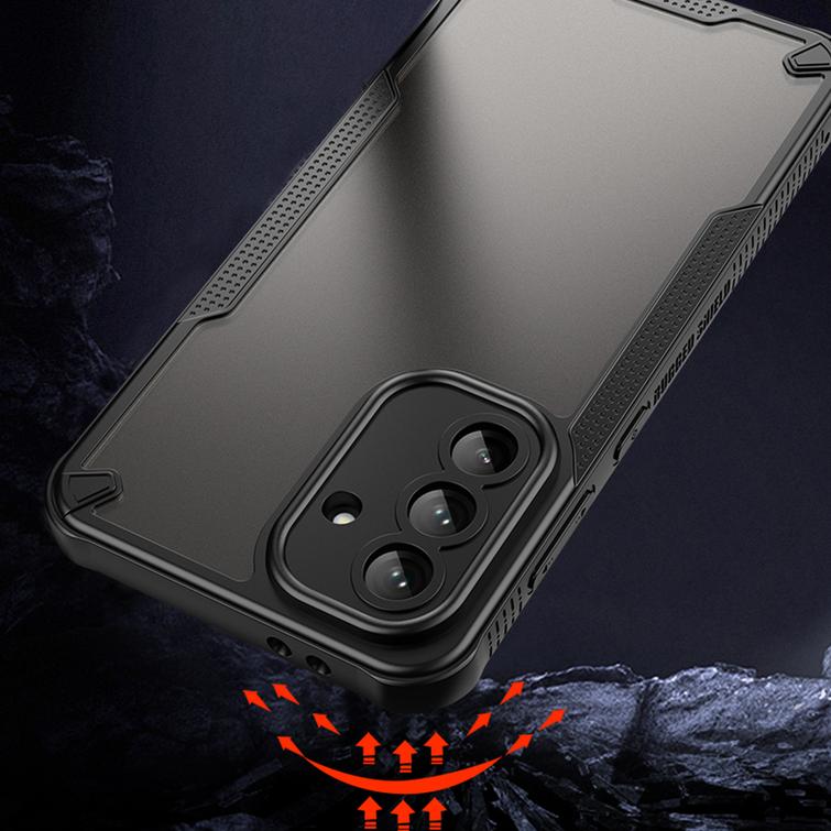 Defender Matt suojakuori Samsung Galaxy A36 5G:lle, musta