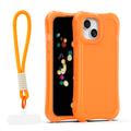 Safepop case with strap for iPhone 15 6,1" orange