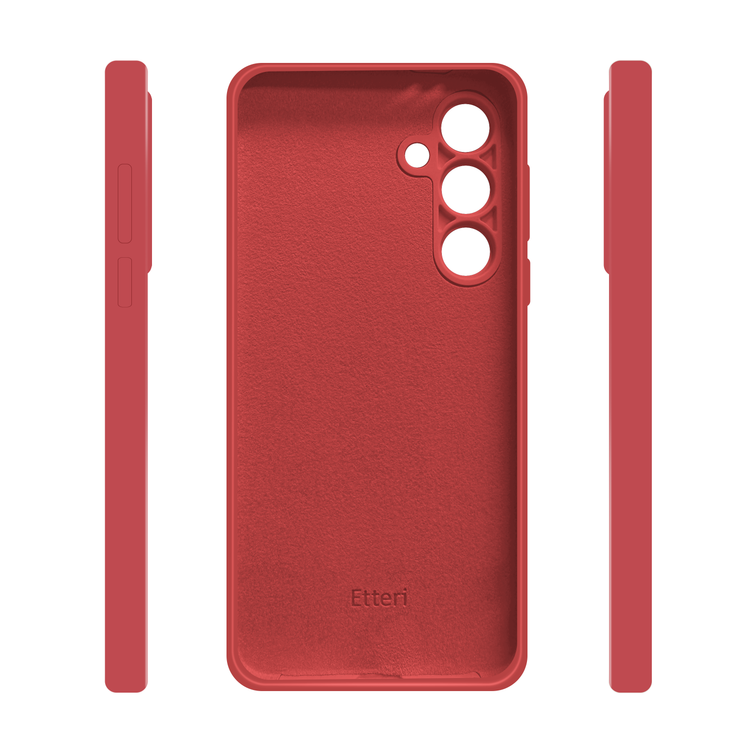 Etteri-silikonikotelo Samsung Galaxy A36 5G:lle, vadelmanpunainen
