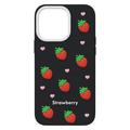 Strawberry case for iPhone 12 / 12 Pro 6,1" black