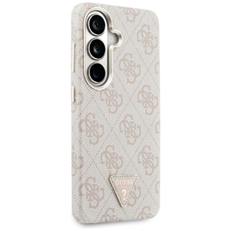 Guess case 4G Triangle Logo MagSafe for Samsung Galaxy S26 pink