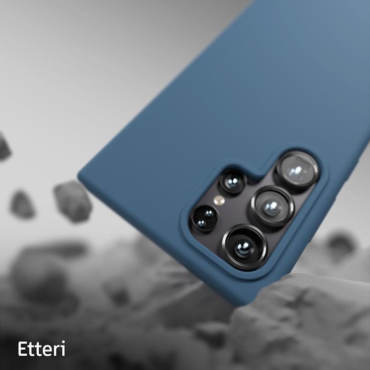 Etteri silikonikotelo Samsung Galaxy S24 Ultra tummansiniselle