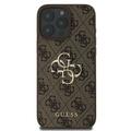 Guess iPhone 16 Pro 6,3" suojakuori GUHCP16L4GMGBR 4G:lle, iso logo, ruskea