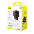 Baseus Palm Fast Charger Wall Charger 20W 1&times;USB-C EU Cluster Black