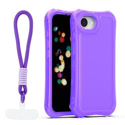 Safepop case with strap for iPhone 16e / 17e purple