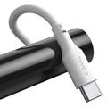 Baseus kaapeli Simple Wisdom USB - USB-C 1,5 m 5A valkoinen 2 kpl