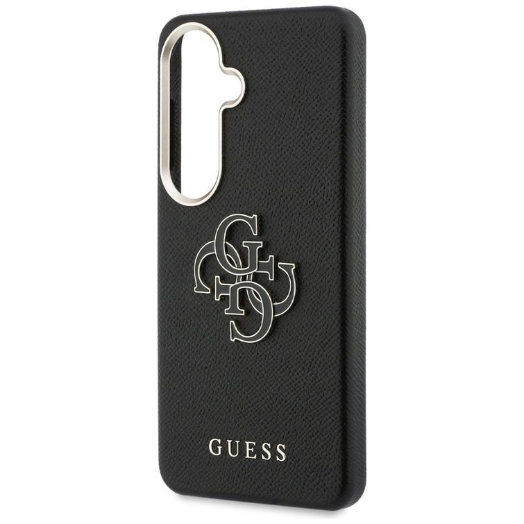 Guess case Grained Big 4G Metal Logo for Samsung Galaxy S26 black