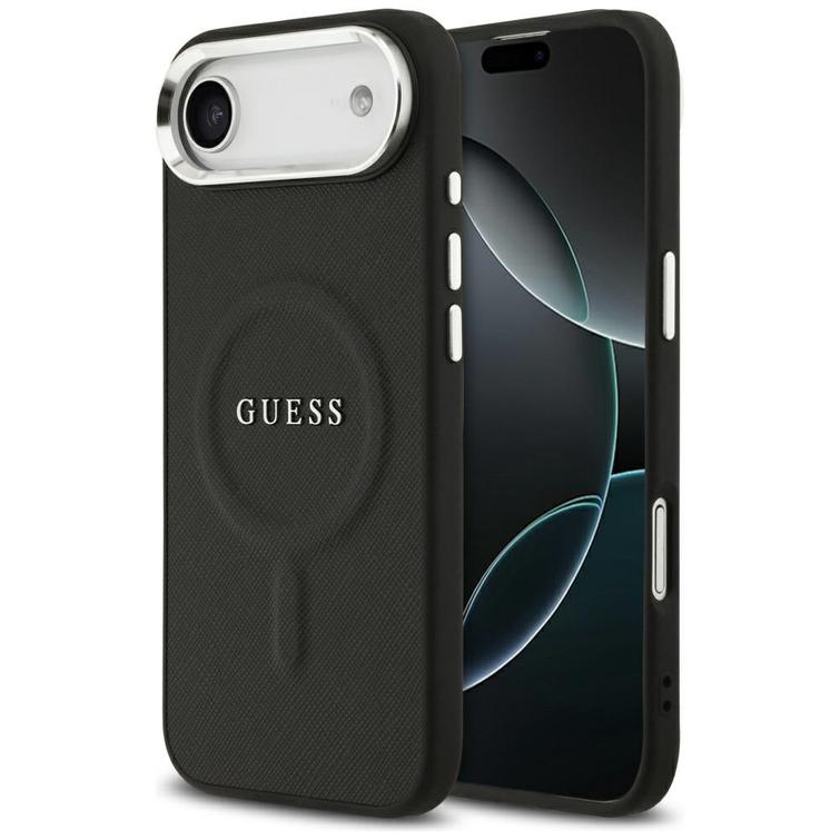 Guess Classic Logo MagSafe -suojakuori iPhone Airille, musta