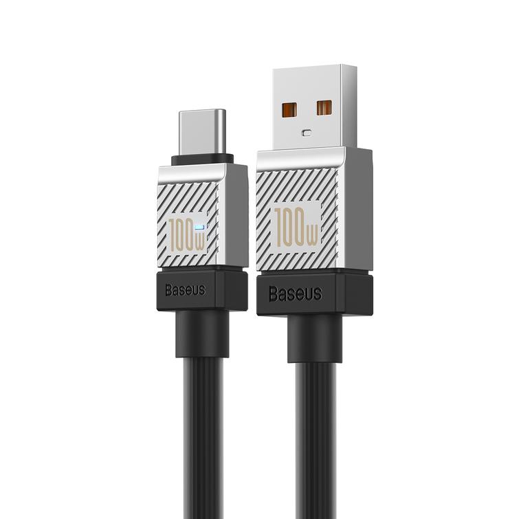 Baseus CoolPlay USB - USB-C -kaapeli 1m 100W musta