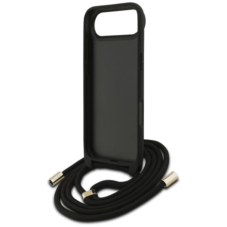 Guess 4G Big Logo Cord Stap -olkalaukku iPhone Airille, ruskea