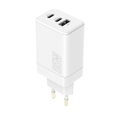 Maxlife MXTC-08-65ACC PD QC laturi 2x USB-C 1x USB 65W valkoinen