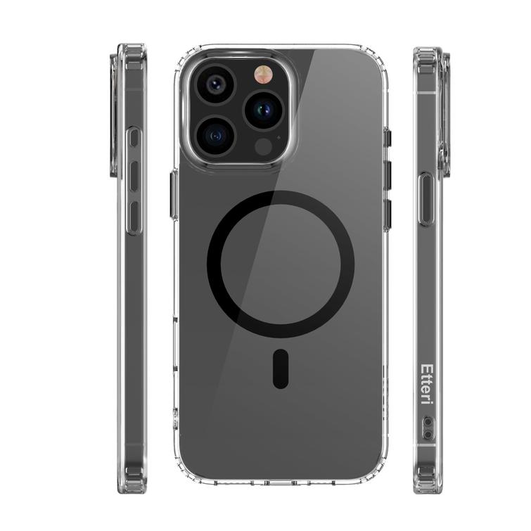 Etteri Color Mag kotelo iPhone 12 / 12 Pro 6,1" mustalle