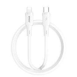 BWOO silikonikaapeli X329CL 27W USB-C - Lightning 1m valkoinen