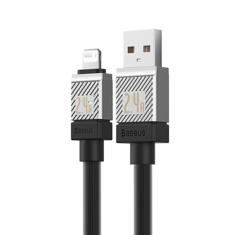 Baseus CoolPlay USB-Lightning-kaapeli 2m 2,4A musta