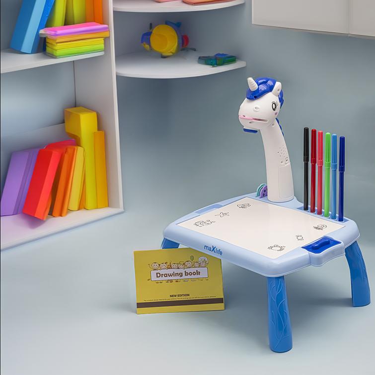 Maxlife-projektori piirustusp&ouml;yd&auml;ll&auml; MXDP-200 sininen