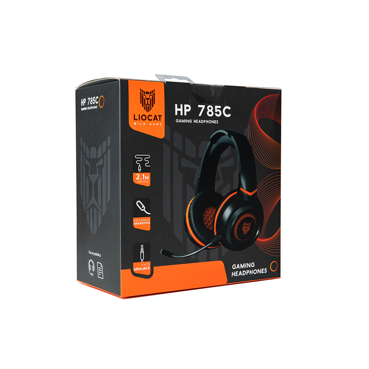 Liocat-pelikuulokkeet HP 785C mustat