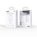 XO sein&auml;laturi CE40 PD 20W 1x USB-C 1x USB Valkoinen