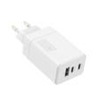 Maxlife MXTC-08-65ACC PD QC laturi 2x USB-C 1x USB 65W valkoinen