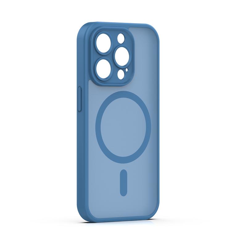 Mag Matt case for iPhone 15 Pro 6,1" dark blue camera protection