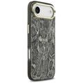Guess Python Pattern MagSafe -kotelo iPhone Airille, musta