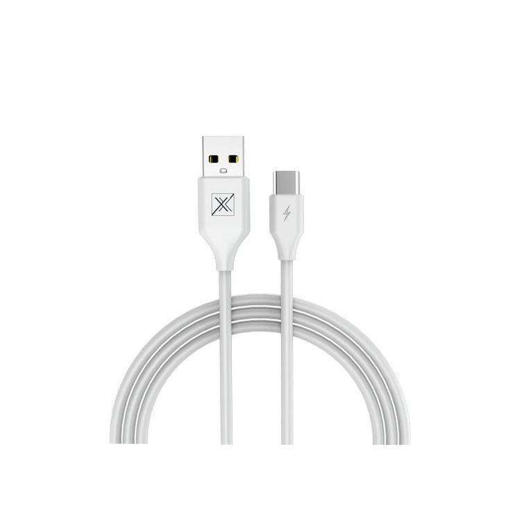 MX SET CABLE 2.4A/TYPE-C/1M WHITE