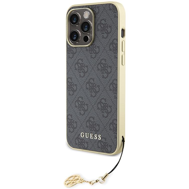 Guess iPhone 15 Pro Max 6,7" suojakuori GUHCP15XGF4GGR harmaa HC PU 4G Charm
