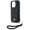 Karl Lagerfeld HC Quilted PU -suojakuori iPhone 16 Prolle, musta