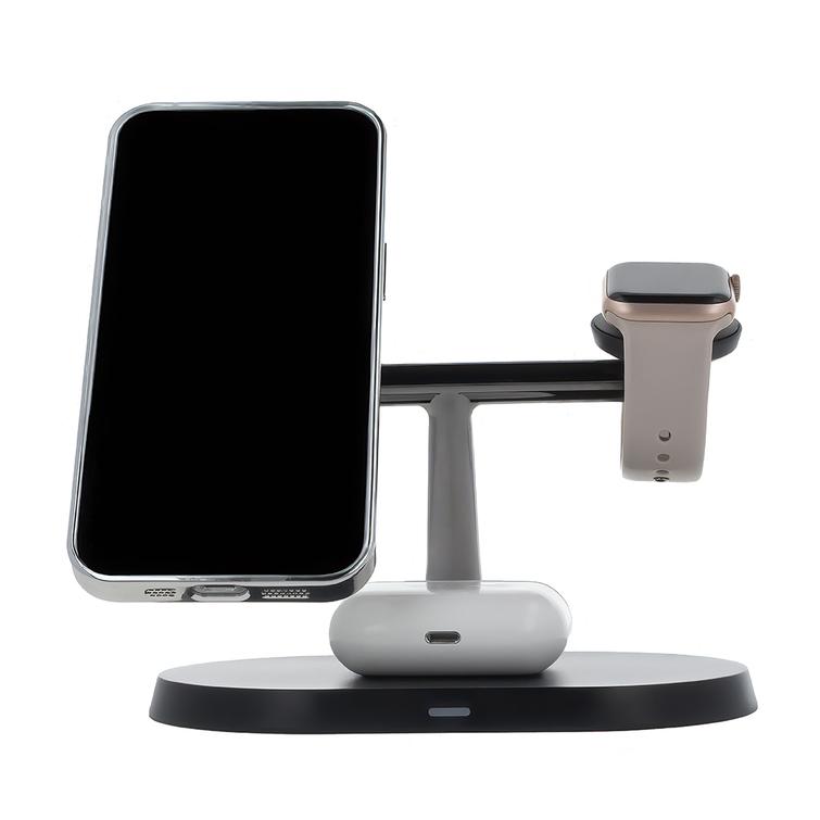 Maxlife MXWC-03 magneettinen langaton laturi 15W musta 3in1