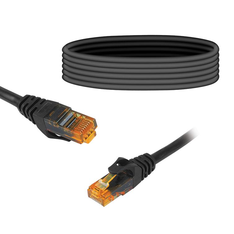 8P8C CAT6e UTP Connection network Cable (patchcord) 10m black