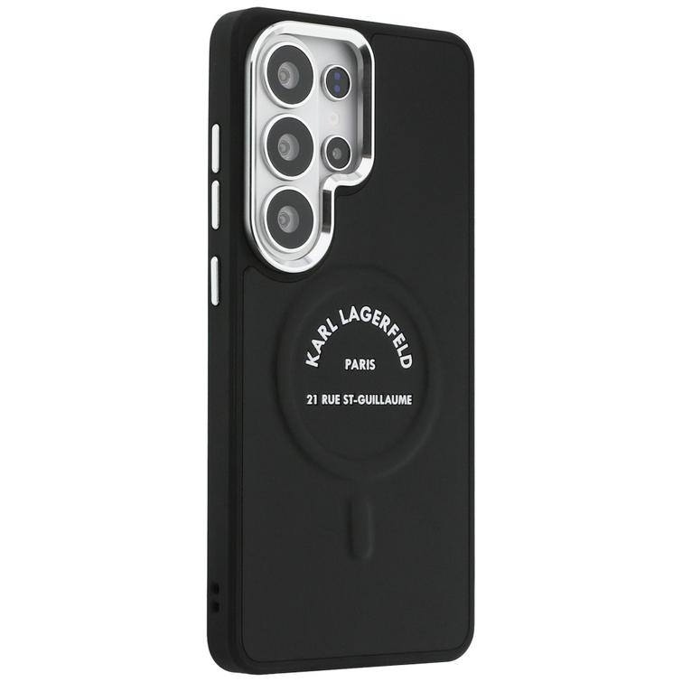 Karl Lagerfeld case Embossed Ring RSG Logo MagSafe for Samsung Galaxy S26 Ultra black
