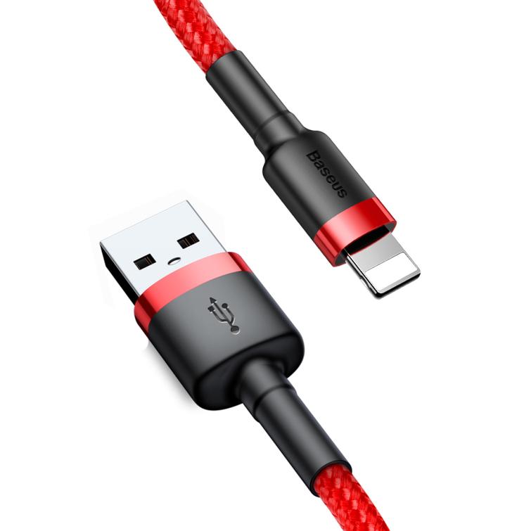 Baseus-kaapeli Cafule USB - Lightning 2,0 m 1,5A puna-punainen