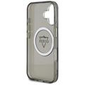Guess Hardcase MagSafe IML Metal Mountain Logo -suojakuori iPhone 16 6,1":lle, musta