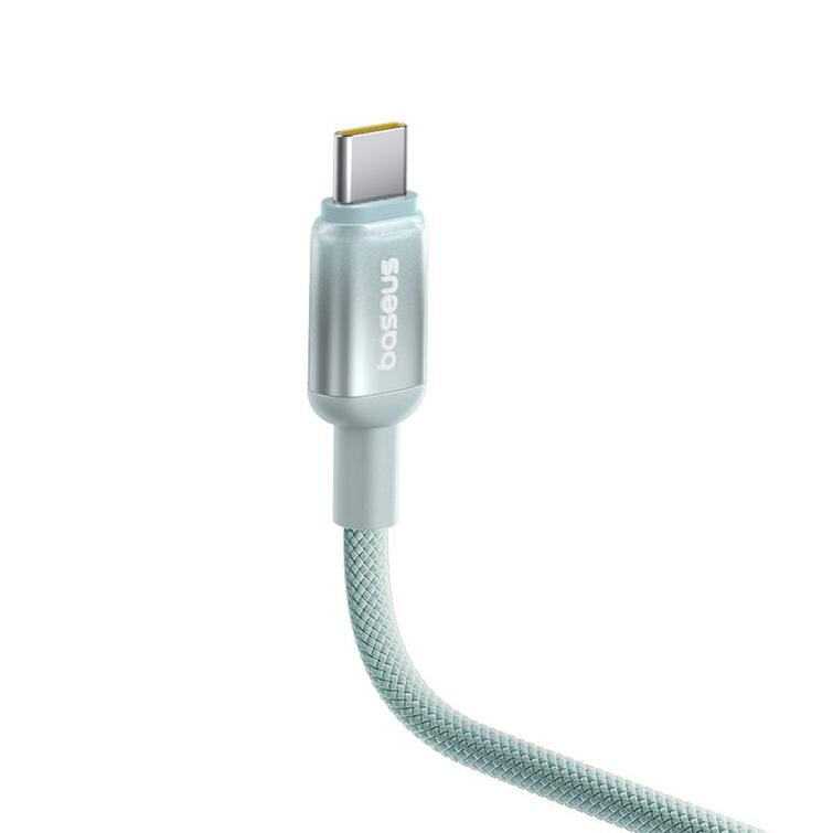 Baseus-kaapeli Discolor USB - USB-C 100W 1m Sinivihre&auml;
