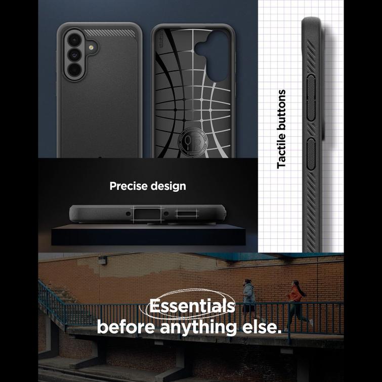 Spigen Rugged Armor case for Samsung Galaxy A37 5G matte black