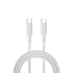 Forever kierr&auml;tyskaapeli USB-C - USB-C 1,5m 3A KR15-CC-00 valkoinen