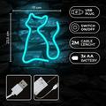 Neon LED -valo CAT turkoosi NNE24 Neolia