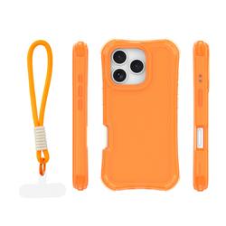 Safepop case with strap for iPhone 16 Pro Max 6,9" orange