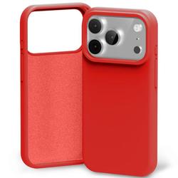 Mercury Silicone -silikonikotelo iPhone 17 Pro / 18 Pro -puhelimelle, punainen