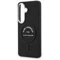 Karl Lagerfeld case Embossed Ring RSG Logo MagSafe for Samsung Galaxy S26 black