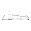 Spigen Ultra Hybrid Mag Magsafe -kotelo iPhone 17 Pro Maxille, kirkas/valkoinen