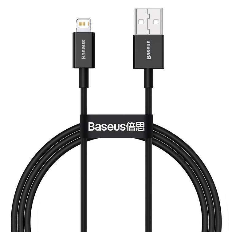 Baseus Superior USB-kaapeli - Lightning 1,0 m 2,4A musta