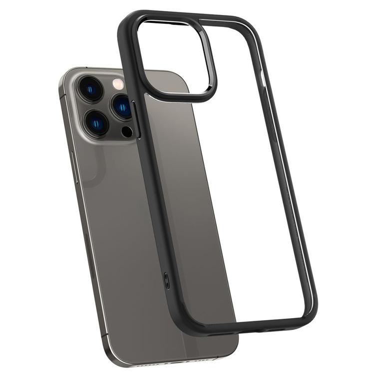 Spigen Ultra Hybrid -suojakuori iPhone 14 Prolle, mattamusta 6,1"
