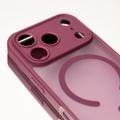 Mag Matt case for iPhone 14 6,1" maroon camera protection