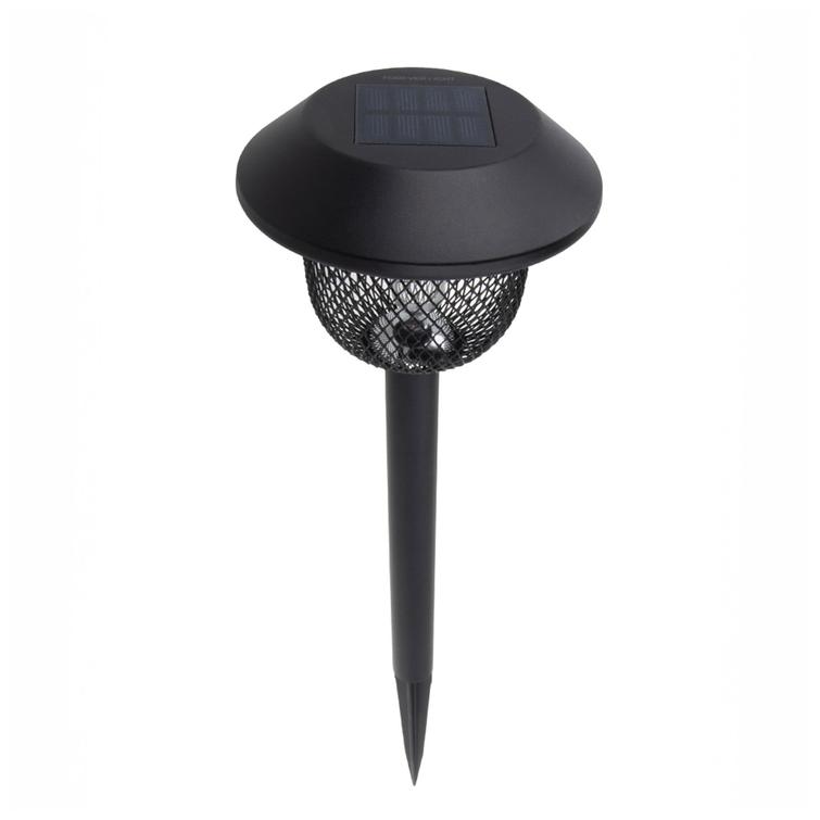 Forever Light aurinkokenno-LED-valaisin teräspylväällä SUNARI FLS-30 musta