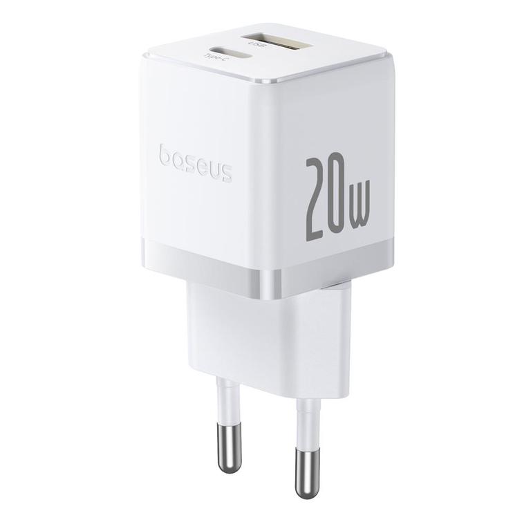 Baseus Palm -pikalaturi 1C 20W USB-C USB Kuunvalkoinen
