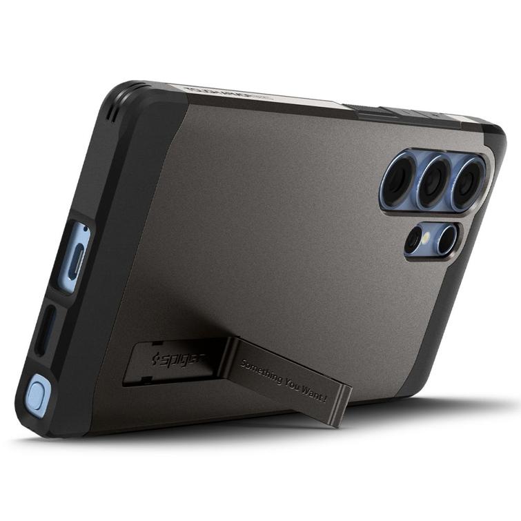 Spigen Tough Armor MagSafe -suojakuori Samsung Galaxy S25 Ultralle, asemetallin v&auml;rinen